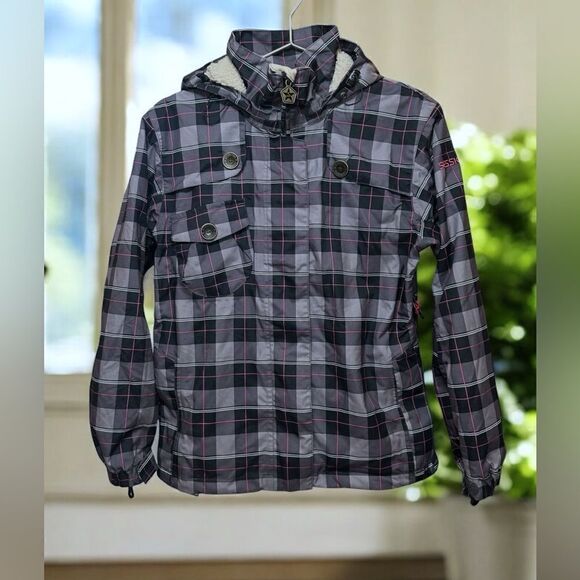 Sessions MFG RECCO Insulated Snowboarding Snow Winter Ski Plaid Jacket Parka S - Picture 3 of 16